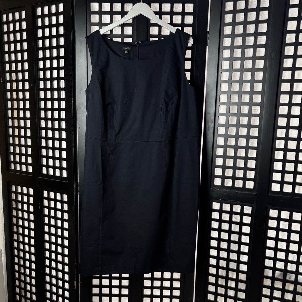 🖤 Talbots Black Midi Dress Sleeveless Lined 20W NWT Work Formal 🖤